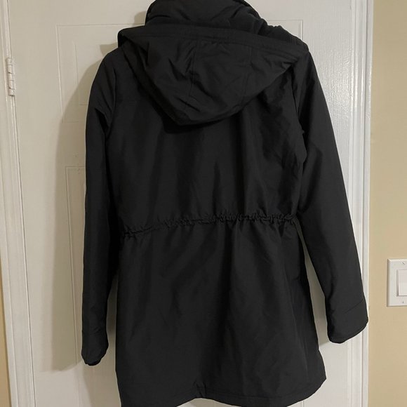 Abercrombie Black Winter Parka Jacket NWOT - Picture 2 of 9